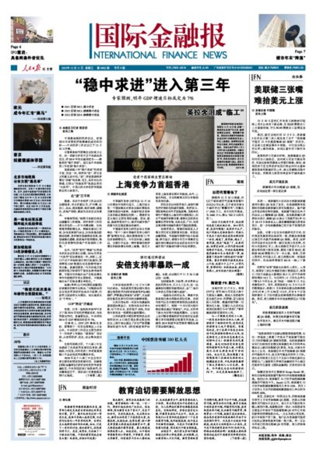 上海競爭力首超香港（國際金融報1211）