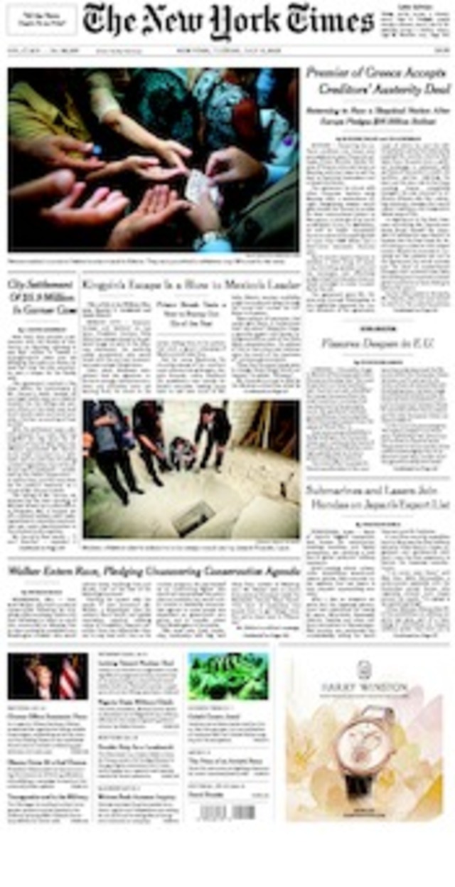 毒梟「矮子」古茲曼逃獄 重挫墨總統形象（20150714紐約時報）