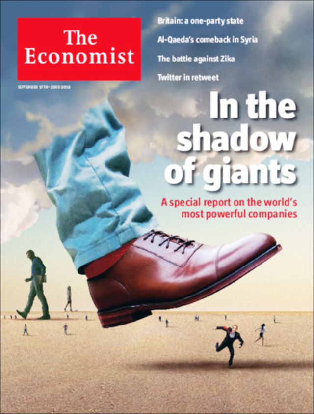 「超巨型企業」使世界倒退百年 （20160919 經濟學人）