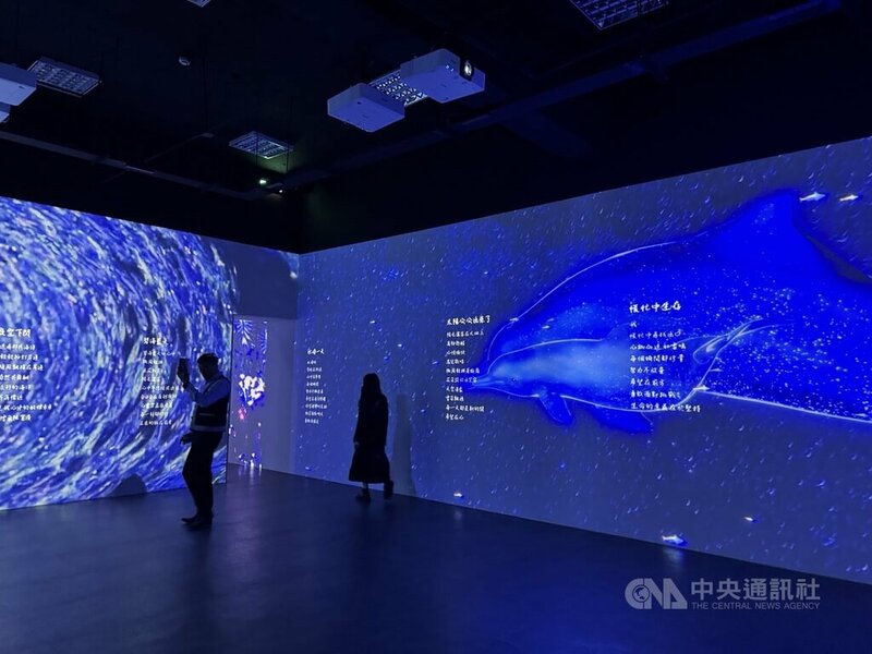 花蓮流行音樂AI實驗基地,可先從「音樂廊道」掃描QR Code,藉由AI引導體驗,在「創作異世界」中打造專屬歌曲。(中央社)
