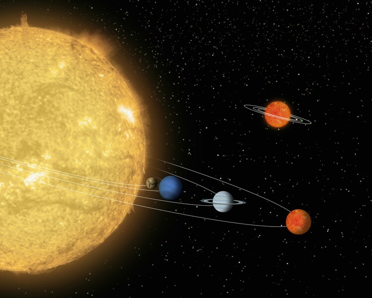 太空行星示意圖。巴爾的摩太空望遠鏡科學研究所發現一顆年輕類太陽恆星YSES-1。(Photo by NASA Hubble Space Telescope under C.C License)