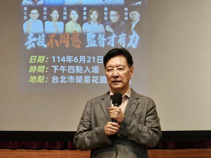 資深媒體人趙少康18日宣布,21日將舉辦反罷免宣傳活動。(Photo by 呂翔禾/台灣醒報)