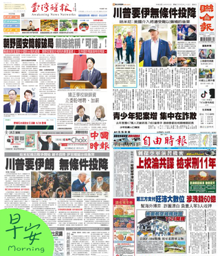 今日四大報頭版新聞！（20250619）
