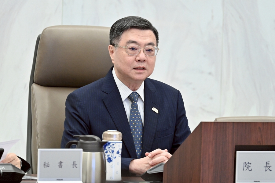 行政院長卓榮泰、國民黨主席朱立倫24日都強力譴責中國搶奪我國世大運選手的教育部賀電之行為。(Photo by 呂翔禾/台灣醒報)