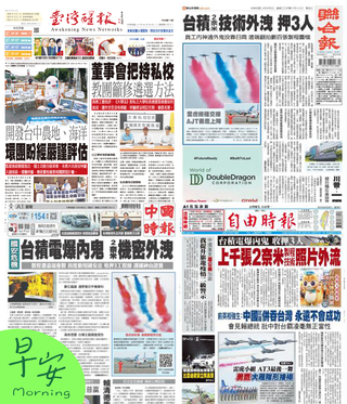 今日四大報頭版新聞！（20250806）