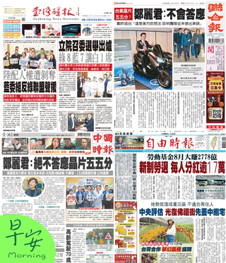 今日四大報頭版新聞！（20251003）