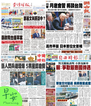 今日四大報頭版新聞！（20251022）